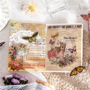 Cute Little Flower Fairy Boxed Clear Transparent Sticker cute little flower fairy boxed pet sticker b3