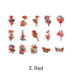 Cute Little Flower Fairy Boxed Clear Transparent Sticker cute little flower fairy boxed pet sticker sku 3