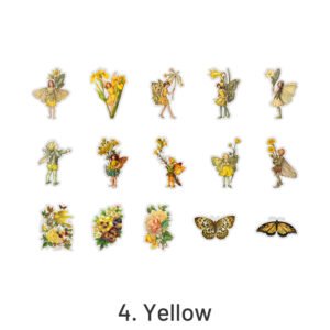 Cute Little Flower Fairy Boxed Clear Transparent Sticker cute little flower fairy boxed pet sticker sku 4