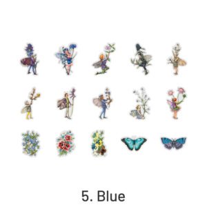 Cute Little Flower Fairy Boxed Clear Transparent Sticker cute little flower fairy boxed pet sticker sku 5