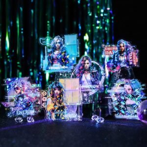 Cyber Cool Girl Series Future Technology Style Stickers cyber cool girl series future technology style stickers 3