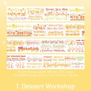 daily life words washi tape sku 1