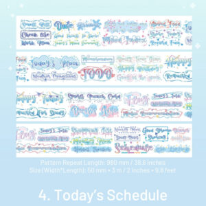 daily life words washi tape sku 4