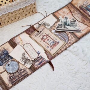 dark academia writer mini folio booklet handmade junk journal craft kit dark academia writer mini folio booklet handmade junk journal craft kit 006