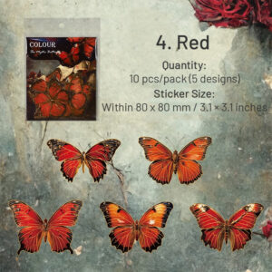 Dark Hot Stamping Gold Butterfly Clear Transparent Stickers View 12 -