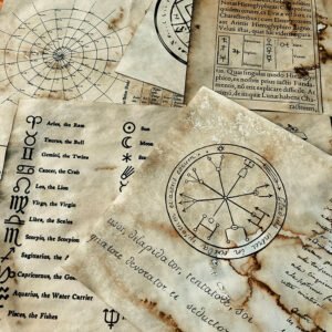 dark magic coffee dyed junk journal background paper b3