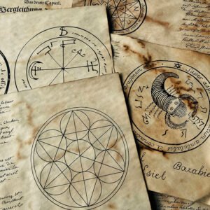 dark magic coffee dyed junk journal background paper c2