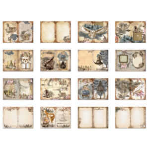 Dark Magic Movie Card Junk Journal Paper Usage View - P1981-00018