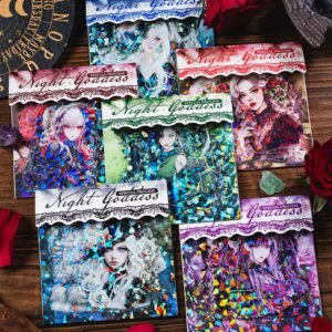 Dark Night Goddess Series Shell Light Dual Material Character Theme Sticker Pack dark night goddess series shell light dual material character theme sticker pack 23