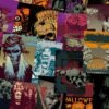 Dark Skulls Halloween Scrapbook Paper