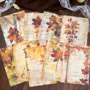 dark vintage background scrapbook paper roses forest leaves b1