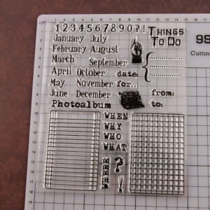 date planning transparent silicone stamps b2
