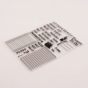 date planning transparent silicone stamps c2