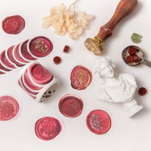 Daydreamer Wax Seal Design Stickers - Flowers, Leaves, Animals, Words daydreamer wax seal design stickers flowers leaves animals words b1