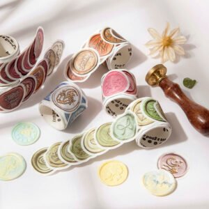 Daydreamer Wax Seal Design Stickers - Flowers, Leaves, Animals, Words