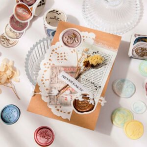 Daydreamer Wax Seal Design Stickers - Flowers, Leaves, Animals, Words daydreamer wax seal design stickers flowers leaves animals words b3