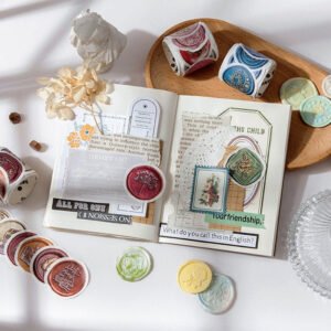 Daydreamer Wax Seal Design Stickers - Flowers, Leaves, Animals, Words daydreamer wax seal design stickers flowers leaves animals words b5