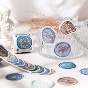 Daydreamer Wax Seal Design Stickers - Flowers, Leaves, Animals, Words daydreamer wax seal design stickers flowers leaves animals words c