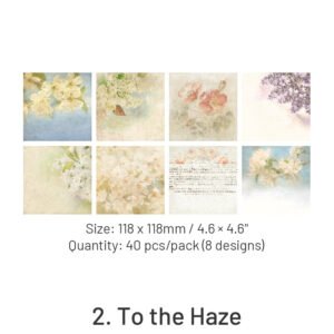dedicated to the rose series vintage scrapbook paper sku 2