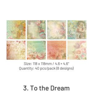 dedicated to the rose series vintage scrapbook paper sku 3