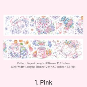 delicate perfume glass decorative washi tape sku 1