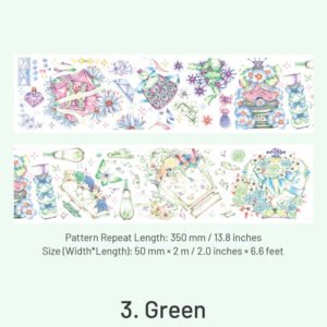 delicate perfume glass decorative washi tape sku 3