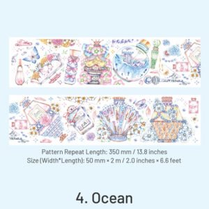 delicate perfume glass decorative washi tape sku 4