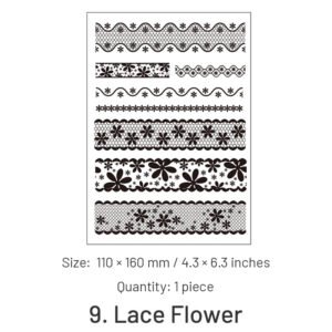 dessert rose tulip transparent silicone stamps sku 9