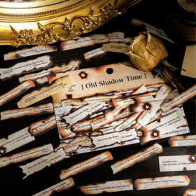 Diary Pieces Burned Long Strip English Sticker Pack