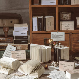 Dictionary Library Literary Retro Word Memo Pad