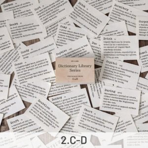 dictionary library literary retro word memo pad sku 1