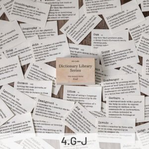dictionary library literary retro word memo pad sku 4