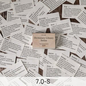 dictionary library literary retro word memo pad sku 7