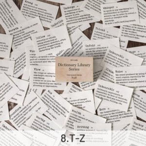 dictionary library literary retro word memo pad sku 8