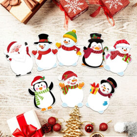Die-Cut Christmas Snowman Stickers 240PCS