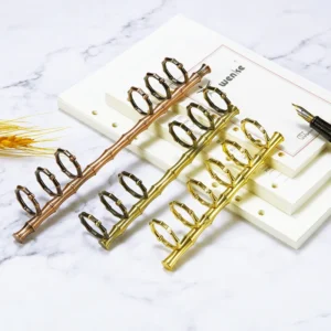 DIY Bamboo Metal Loose-Leaf Binder Rings diy bamboo metal loose leaf binder rings a