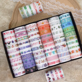 Cute Cartoon Fruit Flower Washi Tape 60-Roll Set