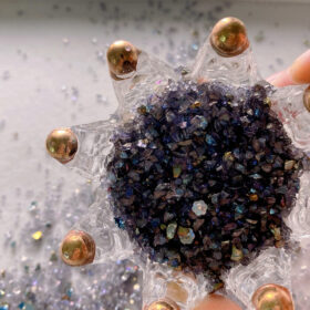 DIY Junk Journal Material Dark Punk Irregular Crushed Stones