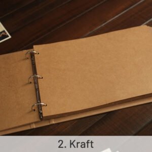 diy photo album 3 hole loose leaf blank journal notebook sku 2