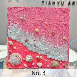 diy shell beach sand painting art kit sku 3