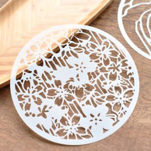 Doodle Drawing Decorative Hollow Round Stencil Set