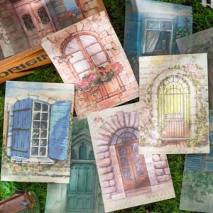 Door and Window Mixed Media Scrapbook Paper door and window mixed media scrapbook paper b3