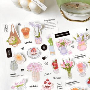 dopamine project adhesive stickers food cream daily items c