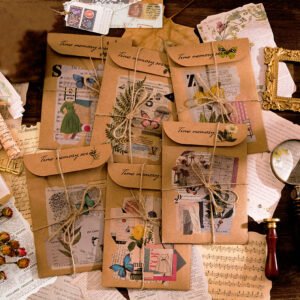 Dream Dance Time Memory Retro Kraft Bag Scrapbook Paper Pack