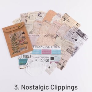 dream dance time memory retro kraft bag scrapbook paper pack sku 3