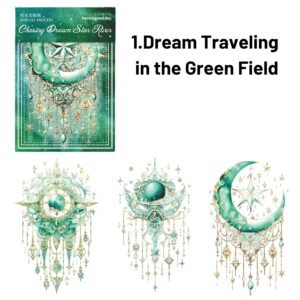 dreamcatcher galaxy series dreamy gorgeous shell glossy sticker 1