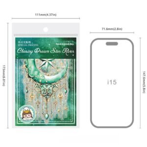 dreamcatcher galaxy series dreamy gorgeous shell glossy sticker 11