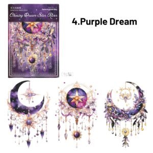 dreamcatcher galaxy series dreamy gorgeous shell glossy sticker 4