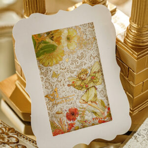Dreamland Garden 5D Embossed Vintage Lace Decorative Stickers Usage View -