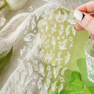 Dreamland Garden 5D Embossed Vintage Lace Decorative Stickers Size Reference -